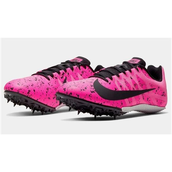 Nike Zoom Rival S9 Pink Black Racing RunningTrack Cleats Size 9.5 - Picture 1 of 14